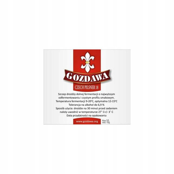 Gozdawa - Czech Pilsner 18 10g Drożdże Piwowarskie