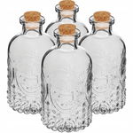 Zestaw buteleczek z korkami, 240 ml - 4 szt.