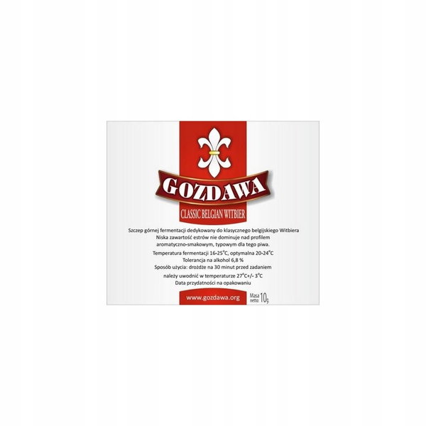 Gozdawa - Classic Belgian Witbier drożdże
