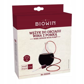 Wężyk do obciągu wina z pompką
