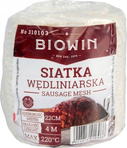 Siatka wędliniarska +220C ( 22/400 cm )