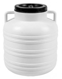 Beczka Kiszonka - biała, uchwyty, 20 L