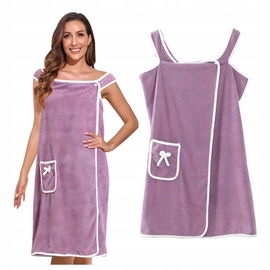 RĘCZNIK KĄPIELOWY DAMSKI TUNIKA DO SAUNY SZLAFROK SPA PAREO NARAMIENNY DUŻY