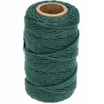 Sznurek bawełniany zielony 2 mm/55 m/100 g