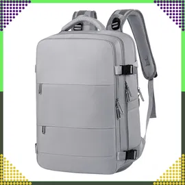 Plecak Bagaż Podręczny do Samolotu Kabinowy Mocny Uniwersalny na Laptopa. Szary