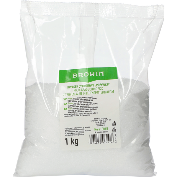 Kwas kwasek cytrynowy 1kg spożywczy naturalny czysty