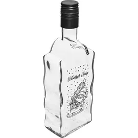 Butelka Klasztorna 0,5 L z czarną zakrętką i nadrukiem Mikołaj 1 szt.