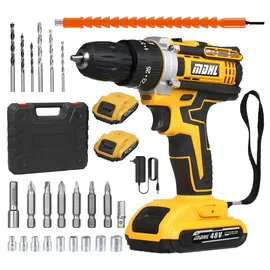 Udarowa Wiertarka Wkrętarka Akumulatorowa Walizka 2xAku Nasadki Led