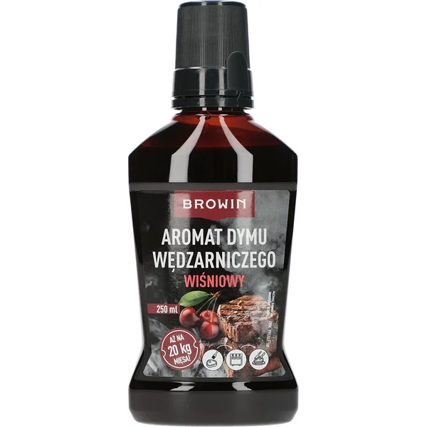 Dym wędzarniczy wiśniowy w płynie aromat na 20 kg mięsa, 250 ml