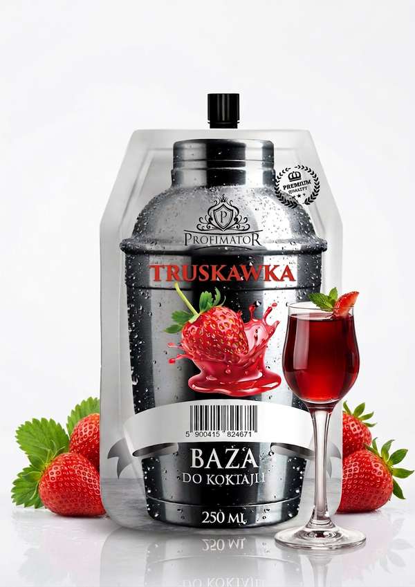Syrop barmański zaprawka na koktajl TRUSKAWKA 250 ml PROFIMATOR