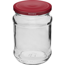 Słoik 250 ml fi66/4 zakrętka bordo - 6 szt.