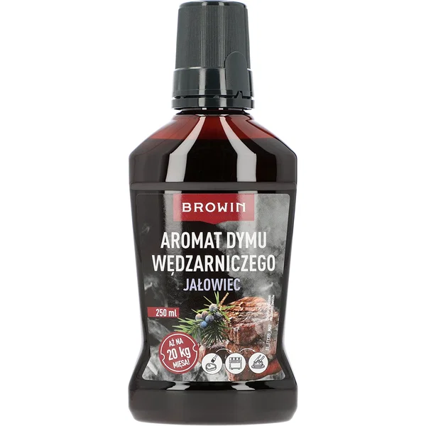 Dym wędzarniczy jałowiec w płynie aromat na 20 kg mięsa, 250 ml