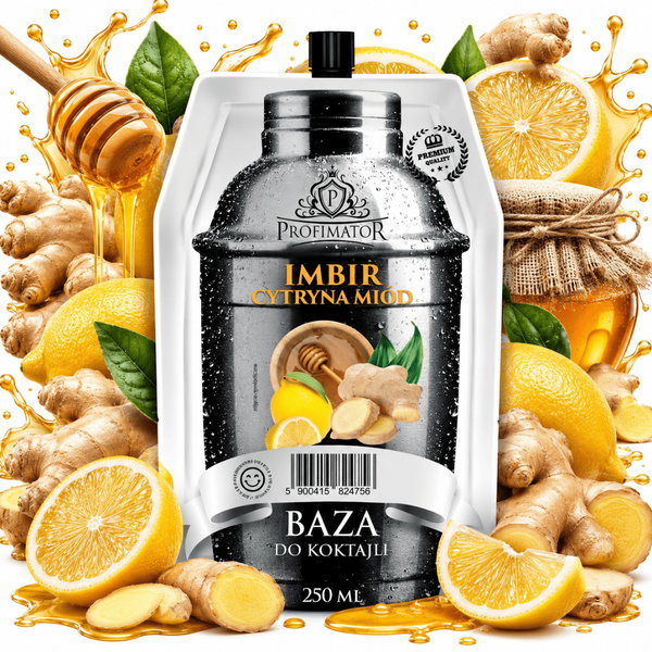 Syrop barmański baza koncentrat Profimator IMBIR CYTRYNA MIÓD 250 ml