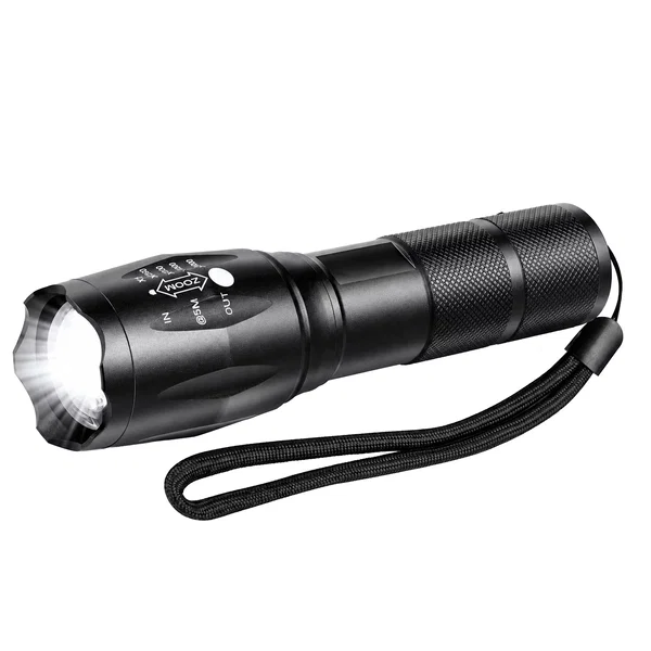 Latarka Taktyczna Led T6 Wodoodporna Wojskowa 10W 200Lm Mocna Zoom 300m