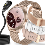 SMARTWATCH DAMSKI ZEGAREK PL MENU POWIADOMIENIA ROZMOWY SMART WATCH 3 PASKI