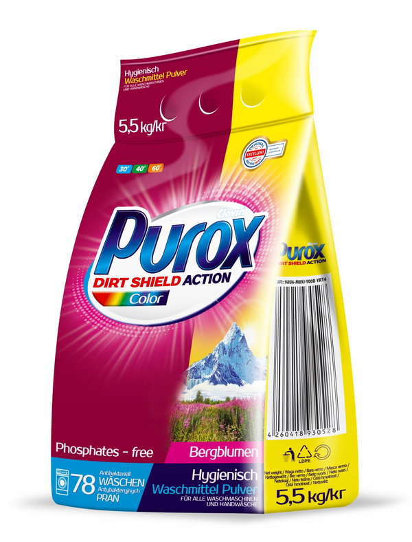 Proszek do prania Purox 5,5kg kolor