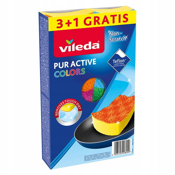Zmywak Vileda Pur Active Colors 4 szt.
