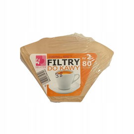 Filtry do kawy numer 2 Bratek 80 sztuk