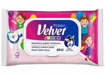 Nawilżany papier toaletowy Velvet Junior