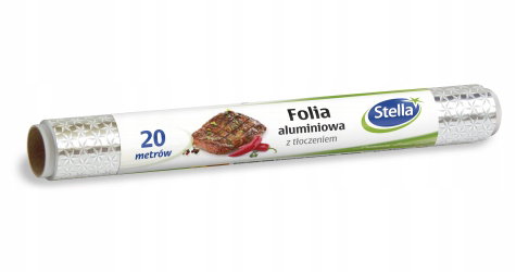 Folia aluminiowa z tłoczeniem 20m Stella