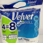 Velvet ecoRoll papier toaletowy Delikatnie Biały 4