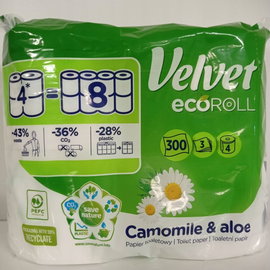 Velvet ecoRoll papier toaletowy Rumianek i Aloes 4