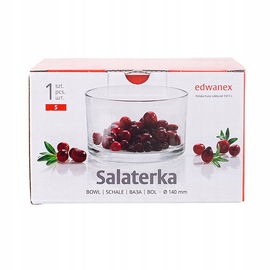 Salaterka szklana prosta 14cm Color Box