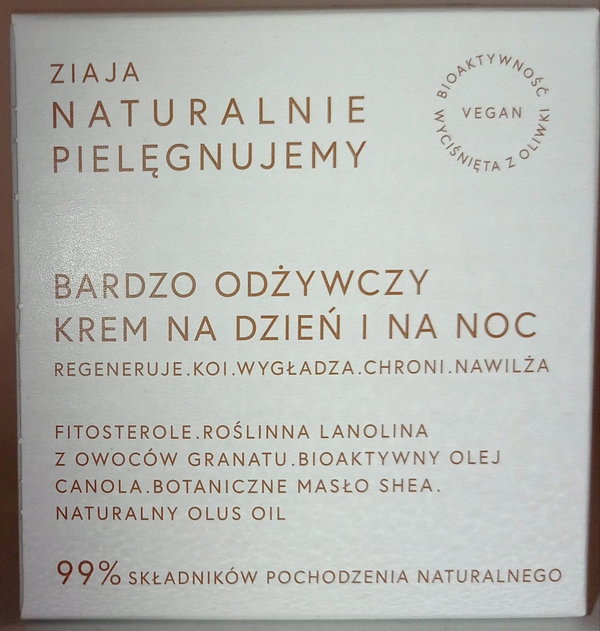 Naturalnie pielęgnujemy krem bardzo odżywczy na dz