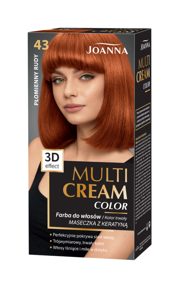 Joanna Multi Cream farba 43 płomienny rudy