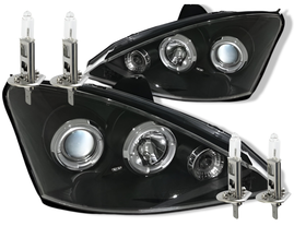 PIEKNE LAMPY REFLEKTORY Do FORD FOCUS MK1 OD 1998 DO.2001 Roku  RINGI BLACK