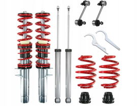 NOWE Zawieszenie Gwintowane JOM+ ŁĄCZNIKI BMW E46 98-05 ATEST