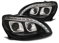 LAMPY Reflektory LED  DO MERCEDES W220 S-KLASA 1998 - 2005 Roku DAYLIGHT