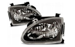 Lampy Reflektory HONDA CRX DEL SOL 92-97 BLACK