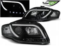 LAMPY REFLEKTORY Do AUDI A4 B7 Od 2004 do 2008 Roku  LED TUBE BLACK NOWE