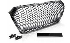  Grill Atrapa AUDI A4 B9 15- MATOWY SZARY RS-STYLE