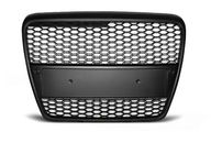  GRILL ATRAPA DO AUDI A6 C6 RS-TYPE Od 2004 Do 2008 Roku CZARNY MATT