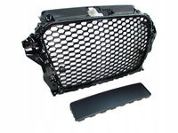  GRILL ATRAPADO  Audi A3 8V OD 2012 DO 2016 Roku RS3 LOOK CZARNY POŁYSK  PDC