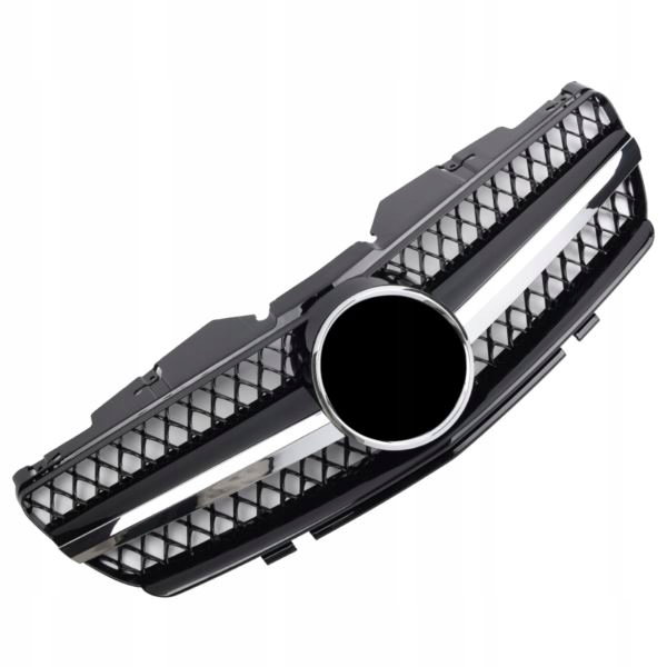  Nowy GRILL Do MERCEDES R230 SL Od 2001 Do 2006 BLACK CHROME