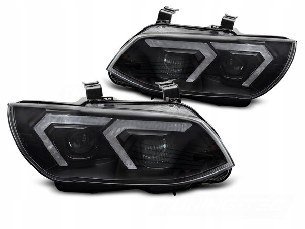 LAMPY PRZEDNIE REFLEKTORY XENON YELLOW DRL LED BLACK BMW E92 E93 2010-2013