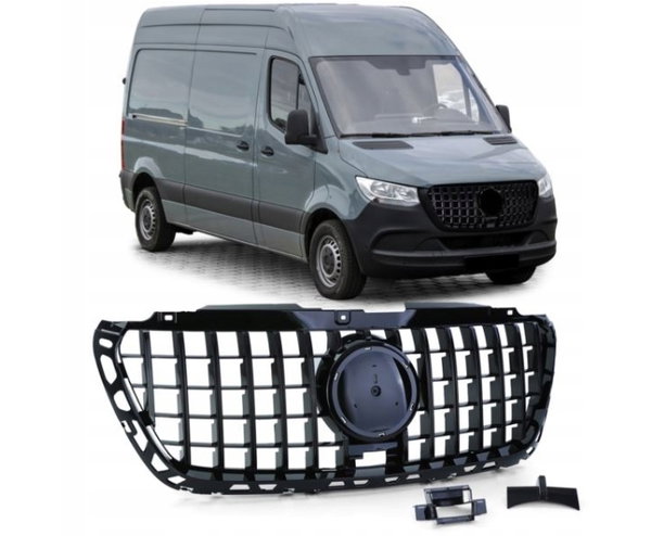  GRILL ATRAPA Do MERCEDES SPRINTER W907, W910 OD 2018- PANAMERICANA KAMERA
