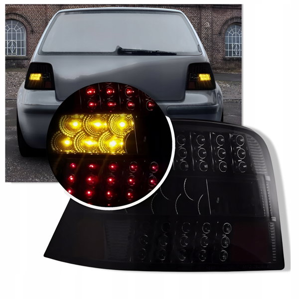 PIĘKNE Lampy TYLNE LED Do VW GOLF 4 Od 1998 Do 2004 BLACK LED KIERUNKOWSKAZ