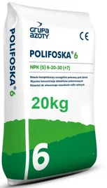 Nawóz wieloskładnikowy Polifoska 6 z Grupy Azoty granulat 20 kg