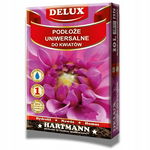 ZIEMIA PODŁOŻE do KWIATÓW UNIWERSALNE DELUXE HARTMANN 50L TORF Z NAWOZEM
