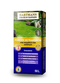 Podłoże ziemia Hartmann do traw ozdobnych i trawników 50l