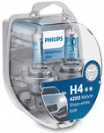 Philips Żarówki samochodowe H4 12V 60/55W P43t-38 WhiteVision Ultra 4200K