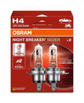 OSRAM Żarówki samochodowe H4 12V 60/55W P43t NIGHT BREAKER SILVER +100%