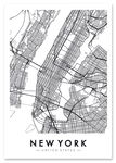 Plakat Nowy Jork plan miasta mapa 40x50 cm