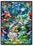 Plakat abstrakcja malarska 40x50 cm w czarnej ramie