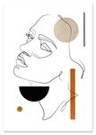 Plakat portret boho twarz 70x100 cm