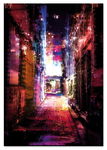 Plakat abstrakcja china town 61x91 cm